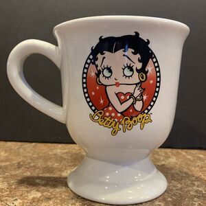 Betty Boop 2006 Pedestal Boop Oop A Doop Logo Ceramic Mug Cup Coffee Tea